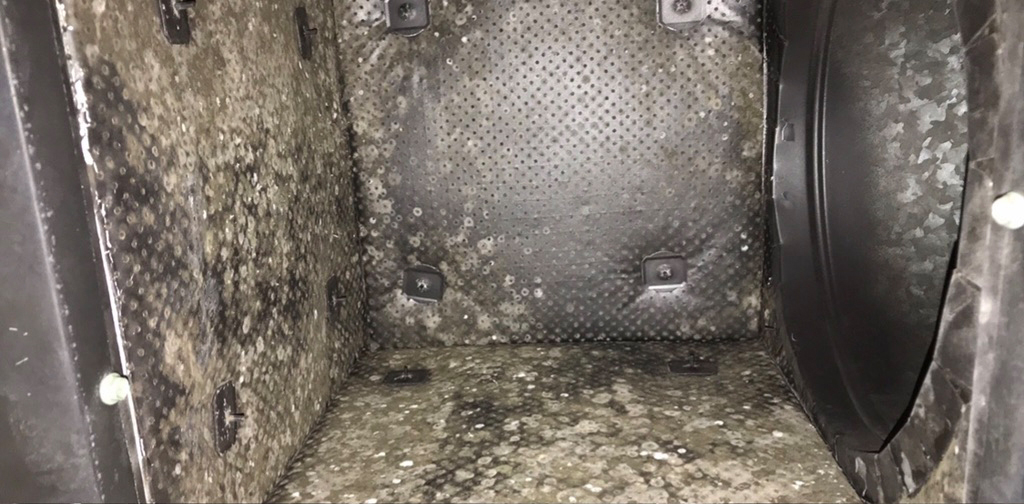 Dirty Ducted Air Con Interior — Commercial HVAC Cleaners in South East Queensland