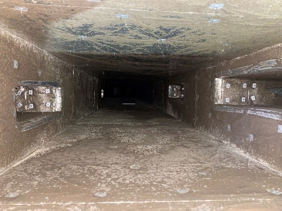 Ductwork Before Cleaning and Treatment — Commercial HVAC Cleaners in South East Queensland