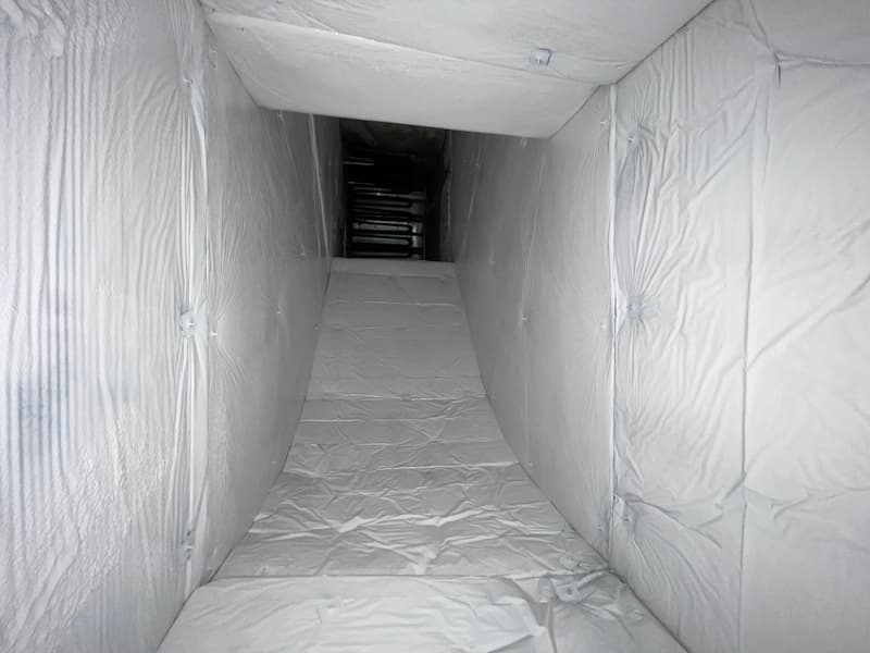 Commercial air conditioner duct after professional cleaning — Ductwork Remediation in South East QLD