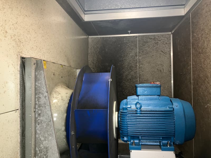 Ventilation exhaust duct full of mould — Mould Remediation in South East QLD