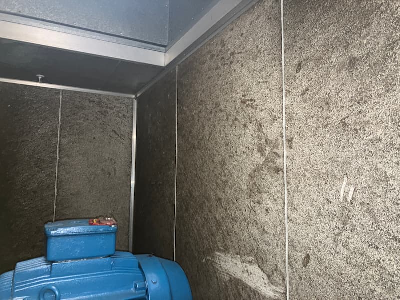 Filthy wall in need of a clean — Commercial Air Conditioner Cleaning in Sydney, NSW