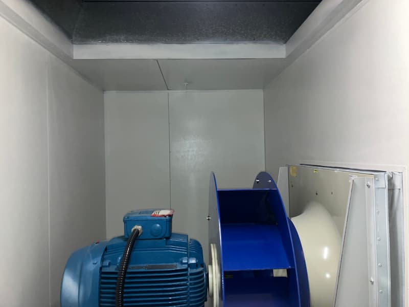 Clean blower inside duct — Commercial Air Conditioner Cleaning in Sunshine Coast, QLD