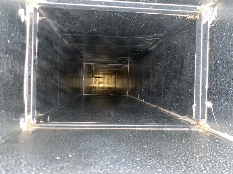 Exhaust duct after cleaning — Commercial Air Conditioner Cleaning in Brisbane, QLD