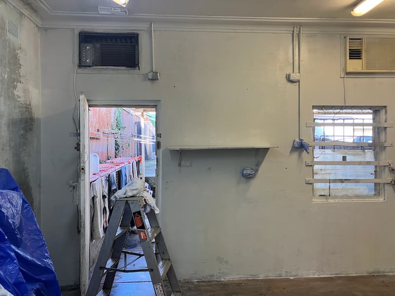 Wall after mould removal — Commercial Air Conditioner Cleaning in Sydney, NSW
