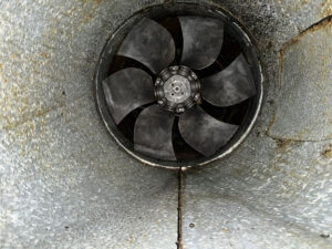 Clean Exhaust Fan of A Bakery