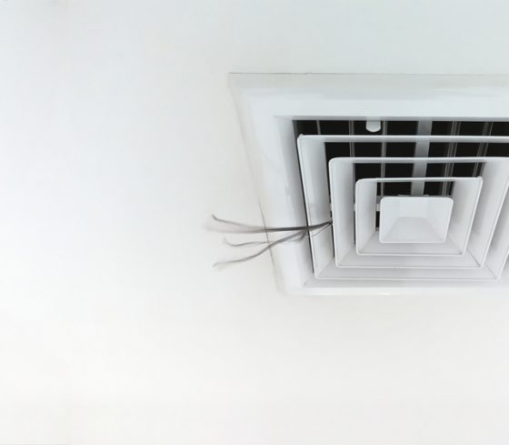 Close-up View Of A Ceiling Vent